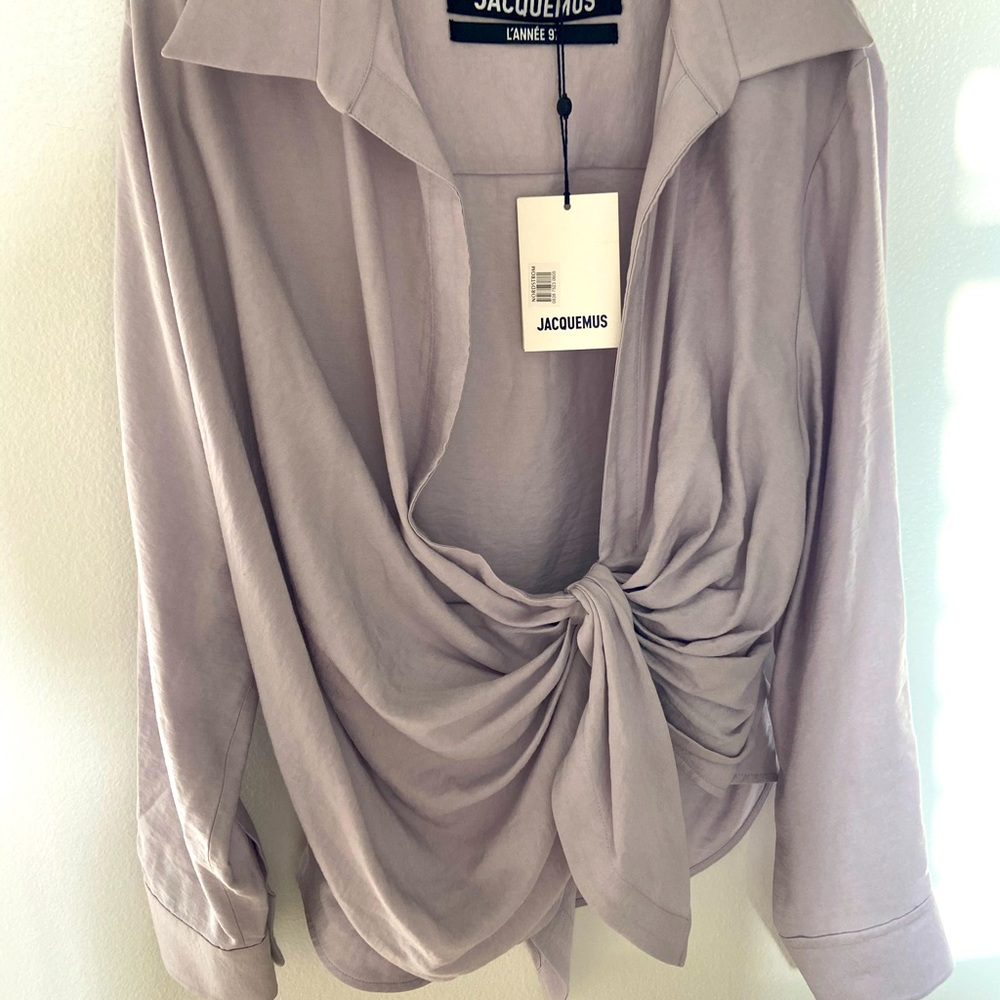 Jacquemus Bahia Top (grey-lilac)